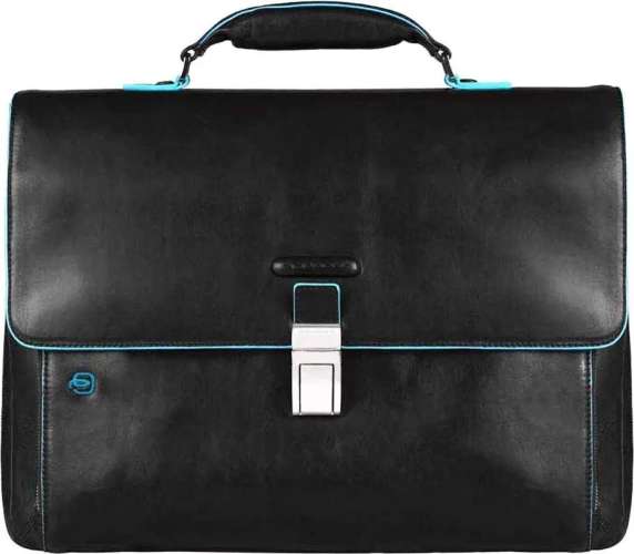 Портфель Piquadro Blue Square, кожа натуральная, черный  [ca3111b2/n]